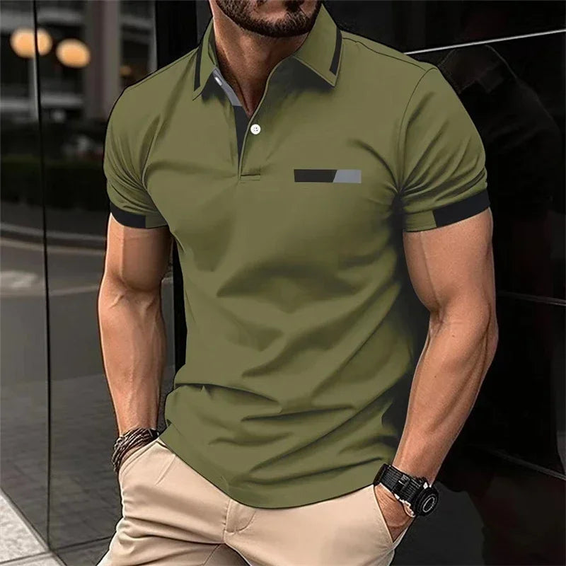 Herren Poloshirt POLO Shirt T-Shirt Kurzarm Hemd Fashion Polohemd Herrenmode Top