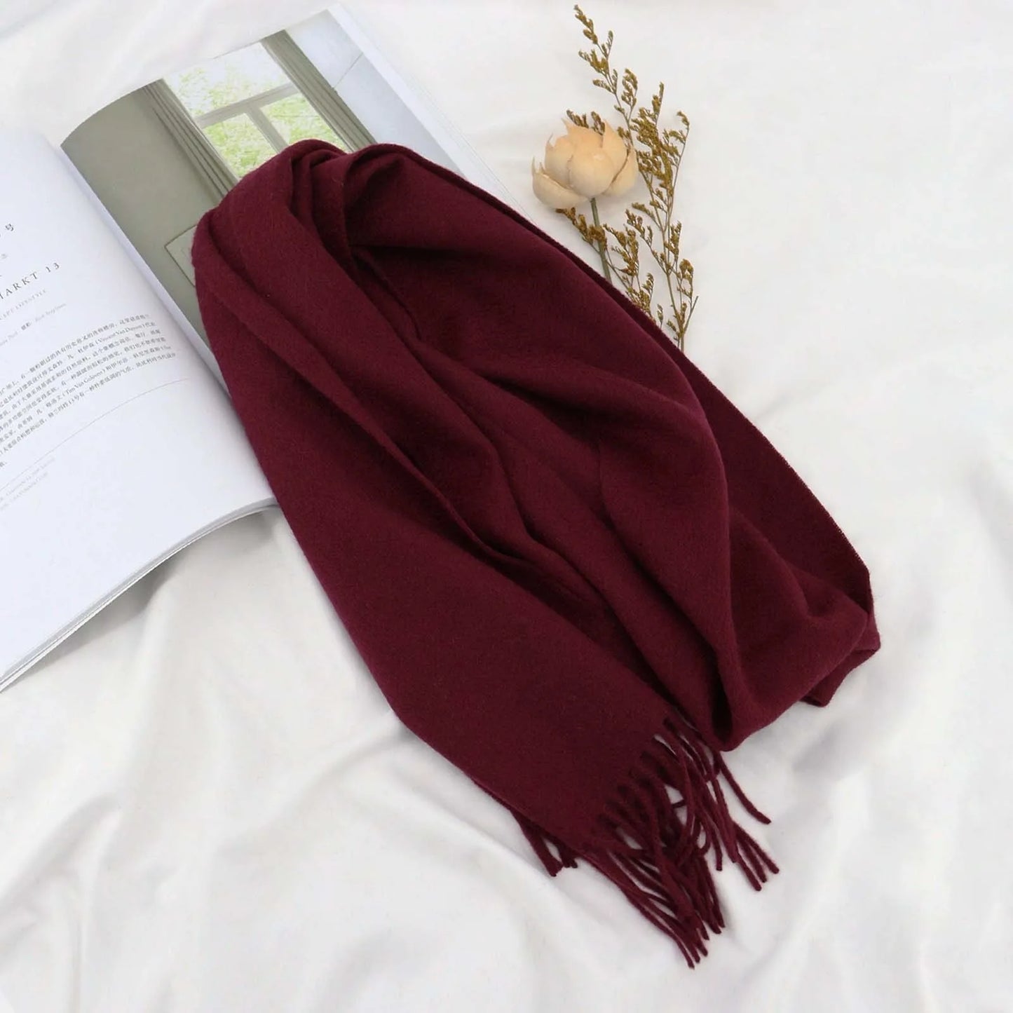 Herren Schal Winterschal Stola Schlauchschal Halstuch Wollschal Strickschal Loop