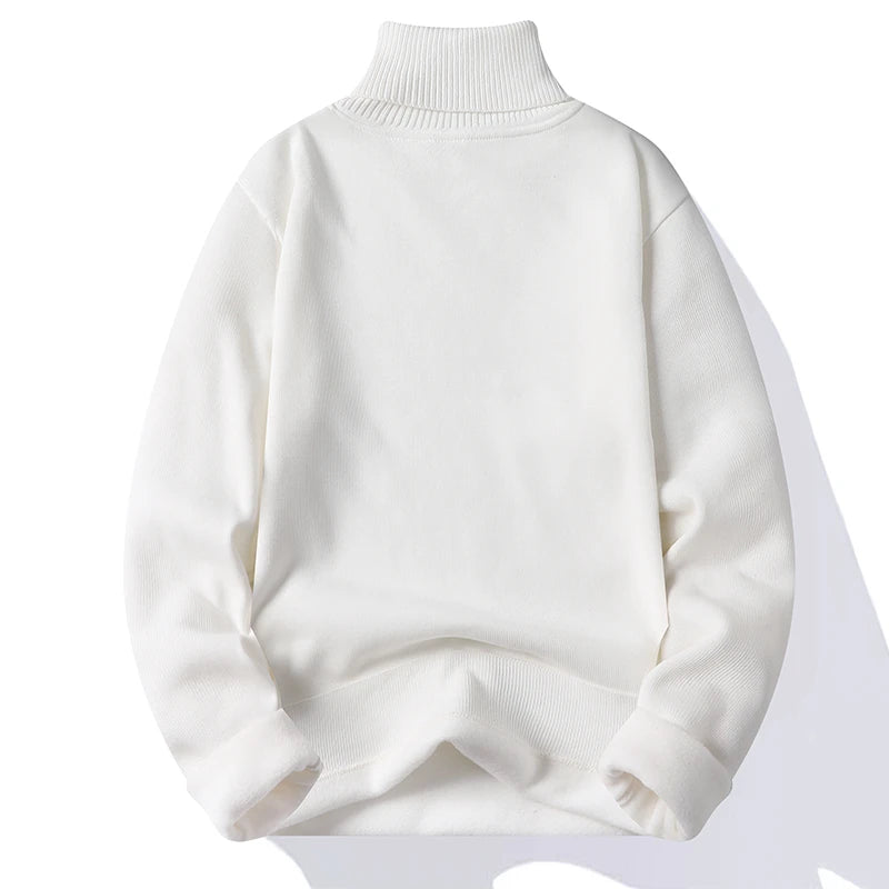 Herren Rollkragen Pullover Sweatshirt Leichter Pulli Sweater Shirt Langarmshirt
