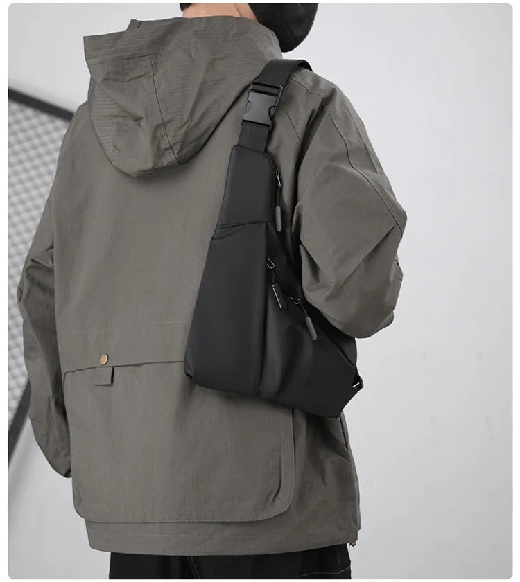 Borsa da petto Zaino Monospalla Marsupio Per Uomo Borsello Moto Fondina