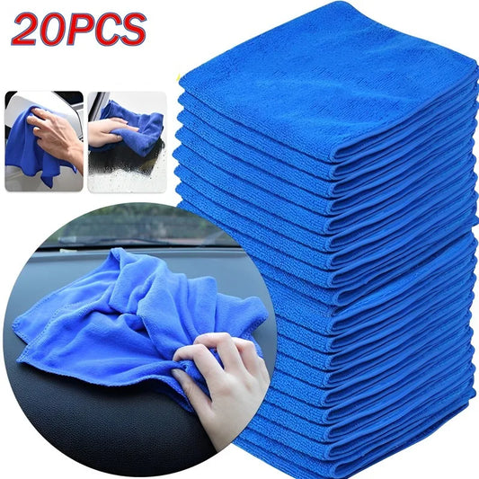 Mikrofasertücher 20 Stück Lappen Reinigungstücher Putztücher Poliertuch 30x30 cm