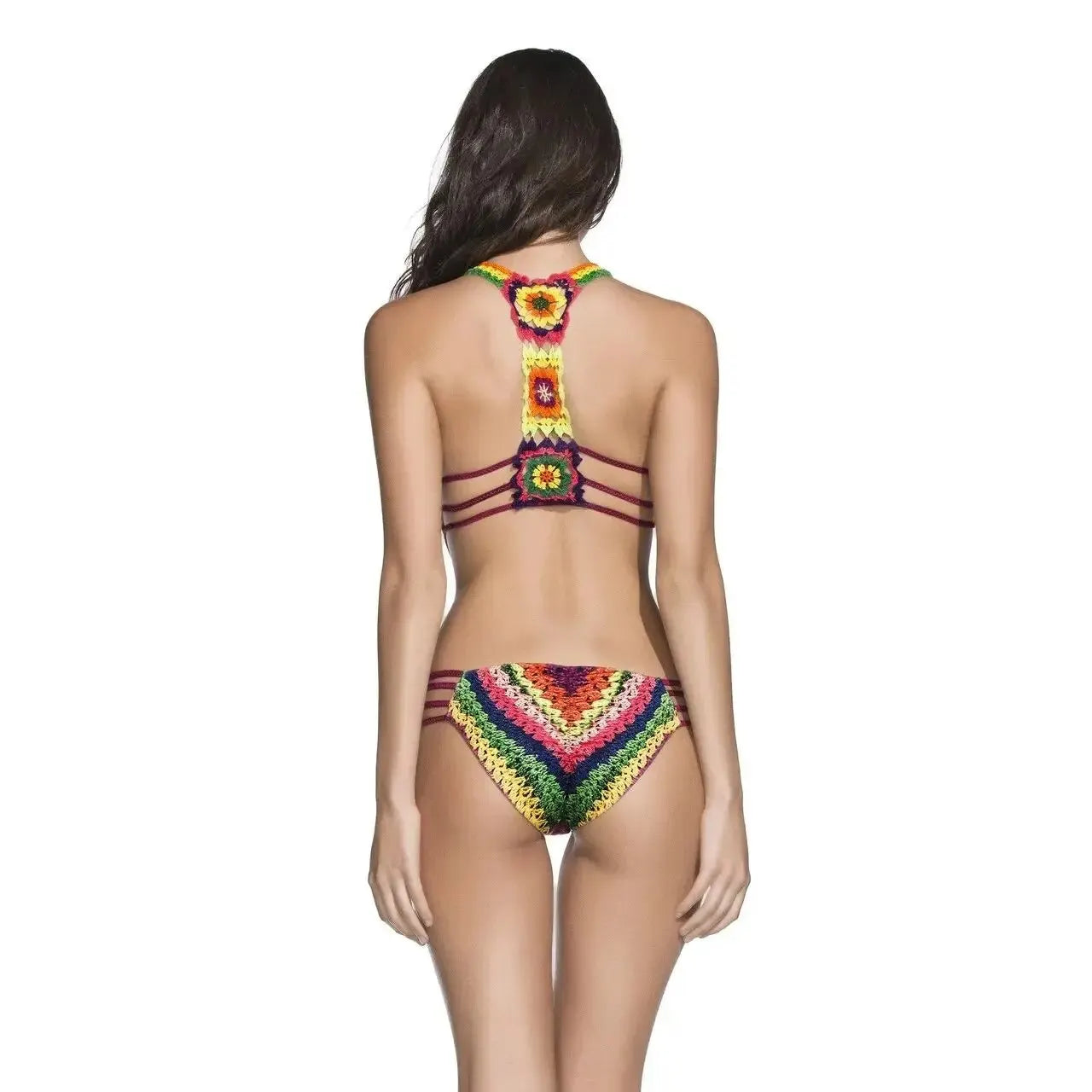 Frauen Bademode High Cut Bikini Set Sexy Push Up Badeanzug Damen Tanga