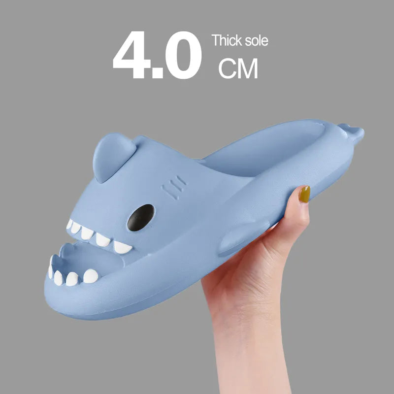 Shark Slippers Badelatschen Frauen Hausschuhe Anti-Rutsch Flip Flops Sandalen