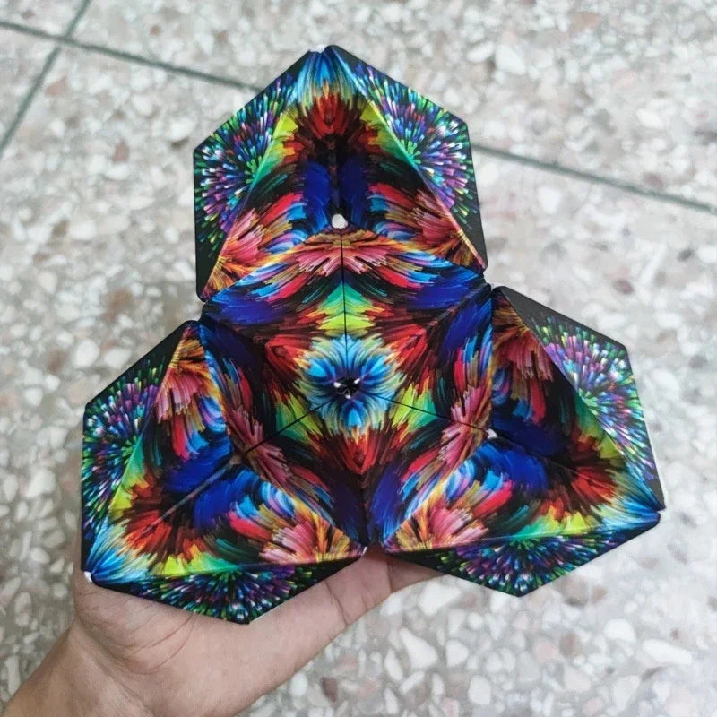 Zauberwürfel Anti Stress Spielzeug magnetischer 3D Drehwürfel Magischer Würfel