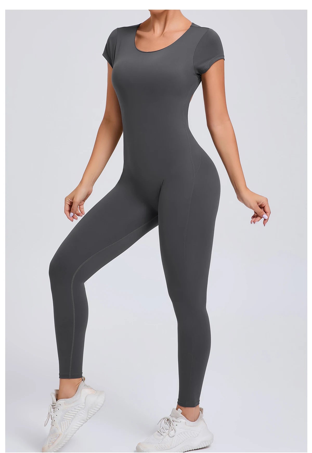 Tuta intera Sportiva Donna Rompers Pantaloni Yoga Palestra Sexy Jumpsuit Tutina