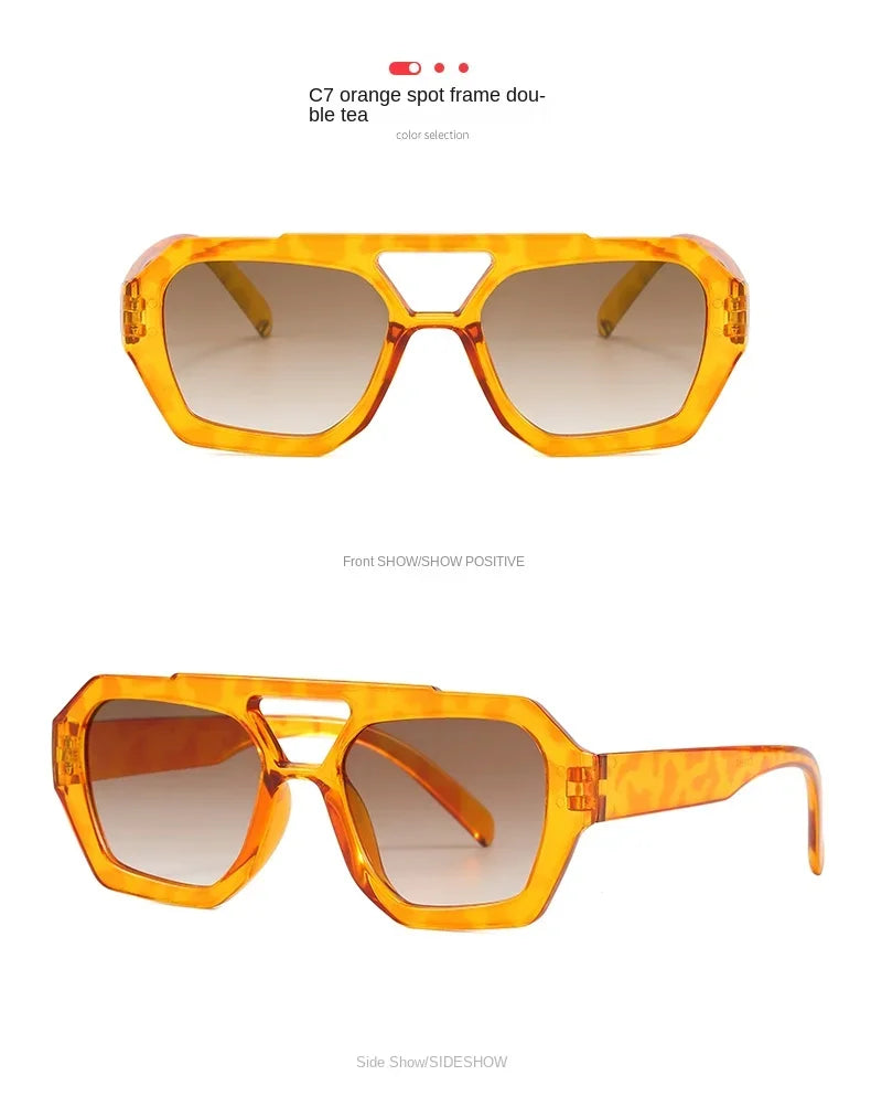 Occhiali da sole ovali oversize per donna e uomo Fotocromatici Polarizzati UV400
