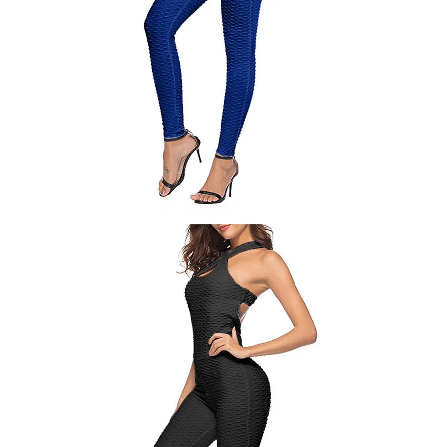 Tuta intera Sportiva Donna Rompers Pantaloni Yoga Palestra Sexy Jumpsuit Tutina