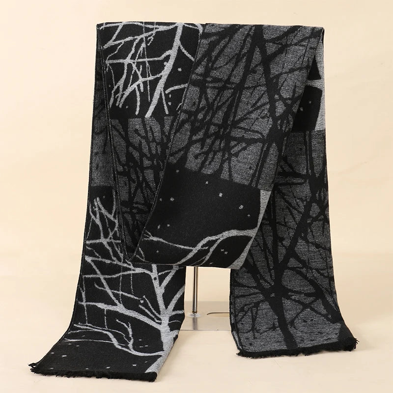 Herren Schal Winterschal Stola Schlauchschal Halstuch Wollschal Strickschal Loop
