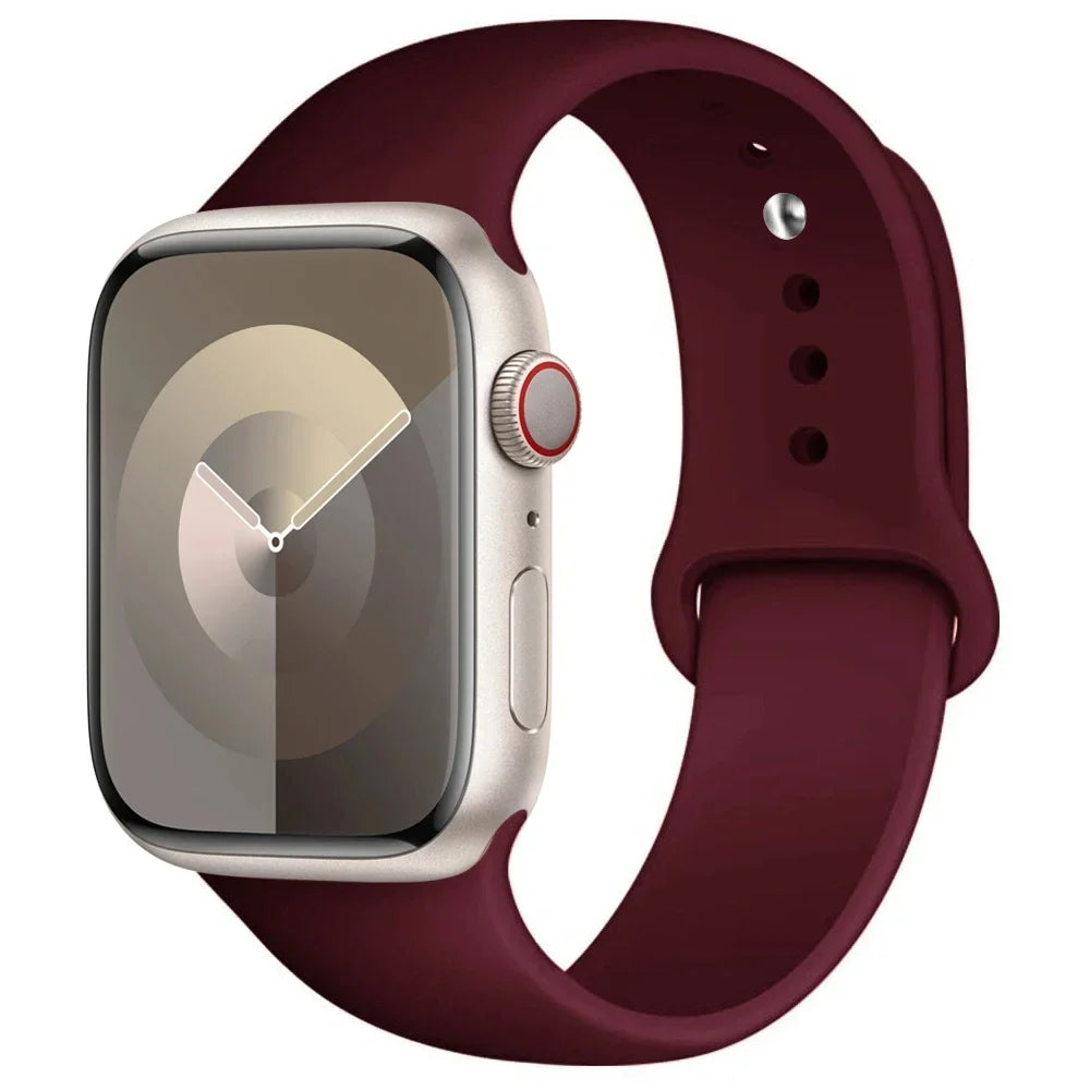 Silikon Armband für Apple Watch Series 9 8 7 6 5 4 3 SE Ultra Sport Band iWatch