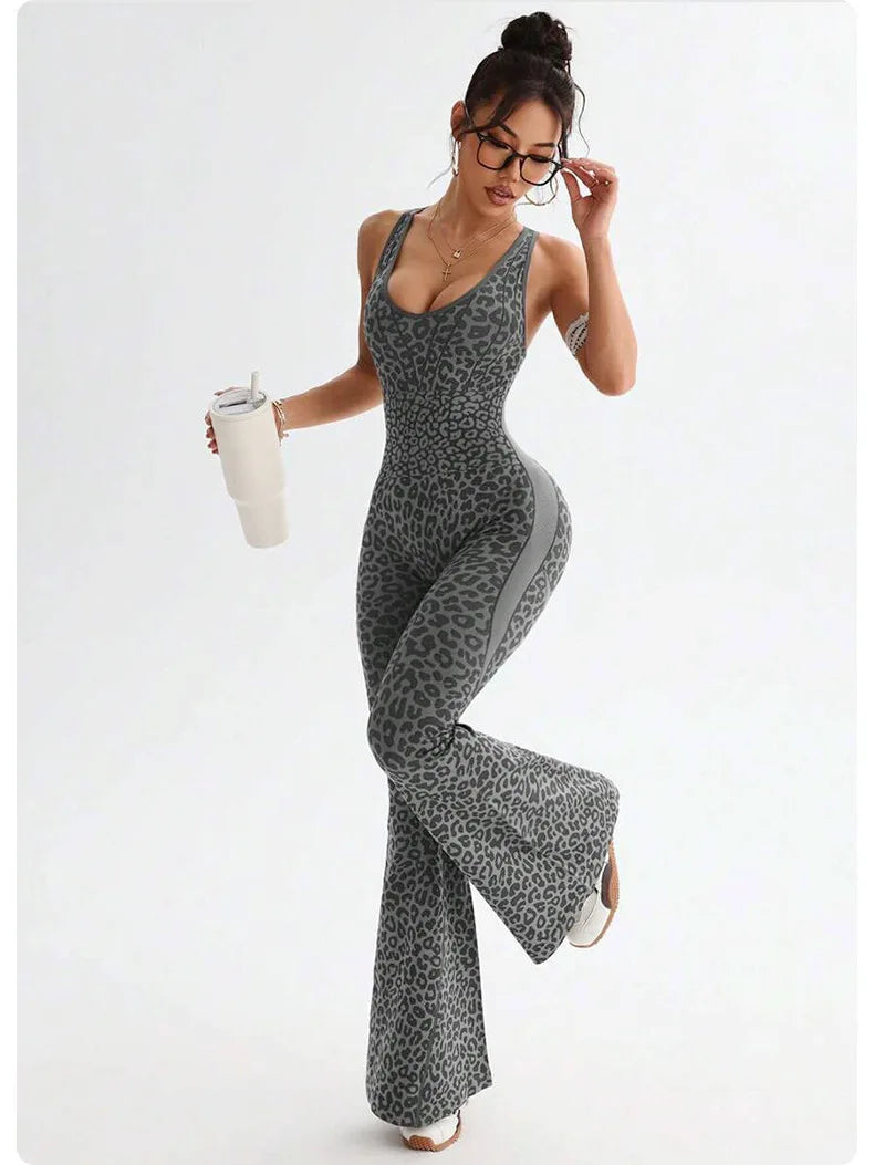 Damen Overall Bodycon Jumpsuit Streetwear Fitness-Strampler Leggins Yoga Hose