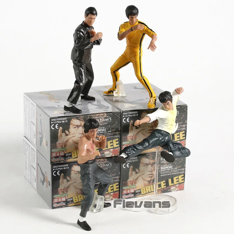 4Stk/set Bruce Lee Action Figur Enter The Dragon Model Spielzeug Figuren10cm