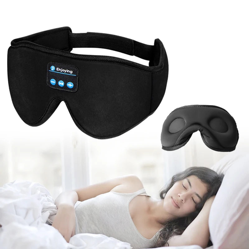 Schlafmaske Maske Augenbinde Augenmaske Nachtmaske 3D Schlafbrille mit Musik