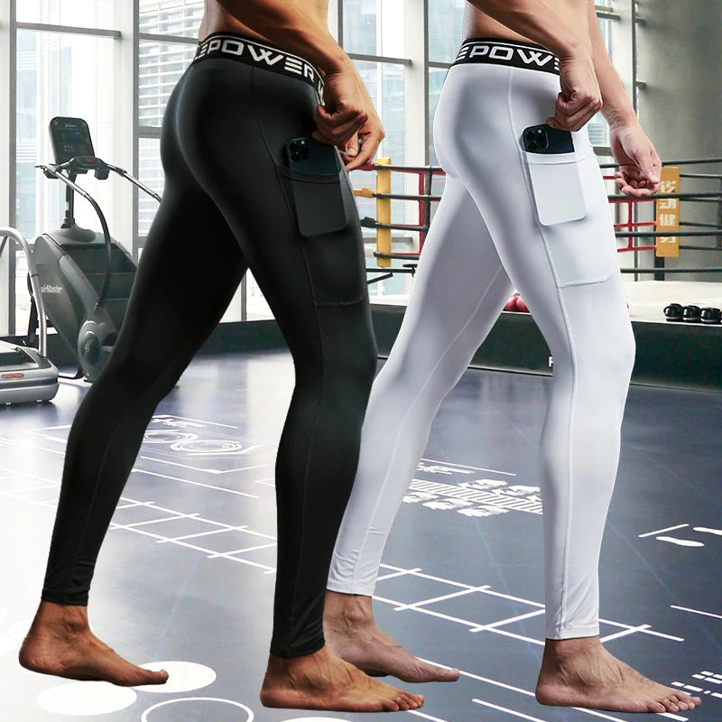 Herren Leggings Sporthose Jogginghose Trainingshose Lauf Hose Kompressionshose