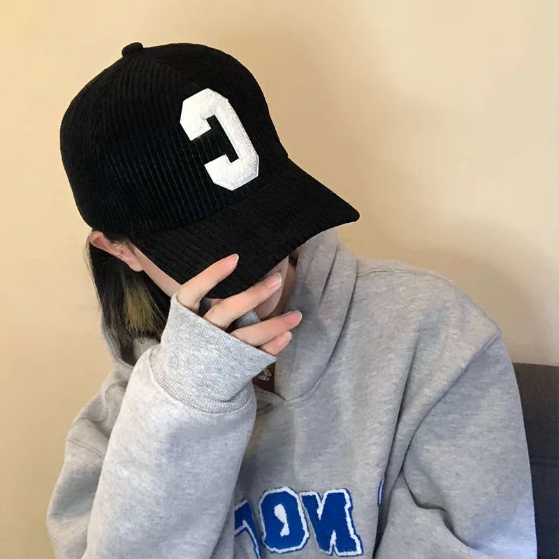 Basecap Baseball Cap Cord Mütze Kappe Männer Frauen Sonnenschutz Freizeit Hut