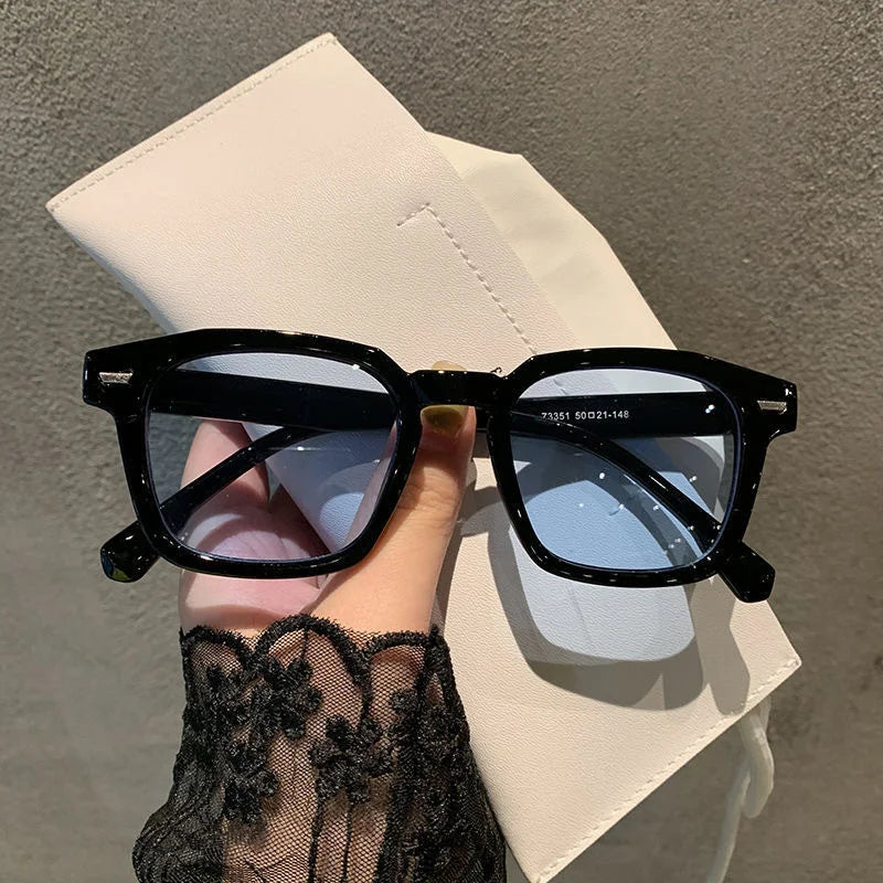 Damen Sonnenbrille Designer Luxus Brille Quadratische Übergröße Gläser Vintage