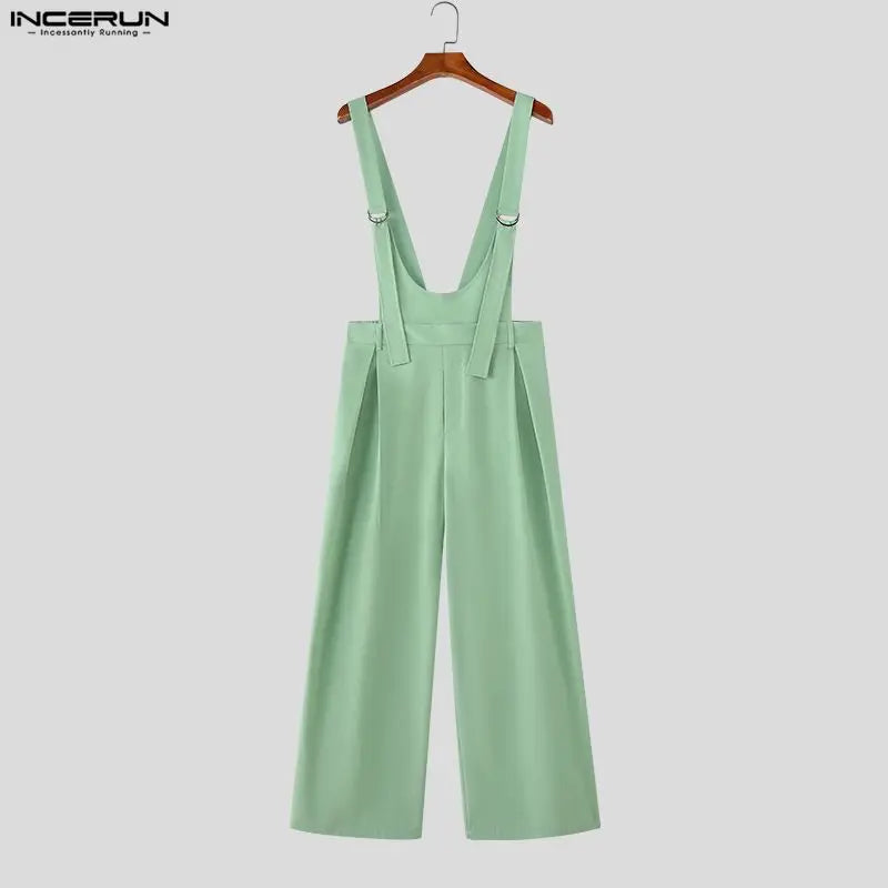 Männer Latzhose Hose Harems Pumphosen Pluderhosen Jogger Overalls Streetwear