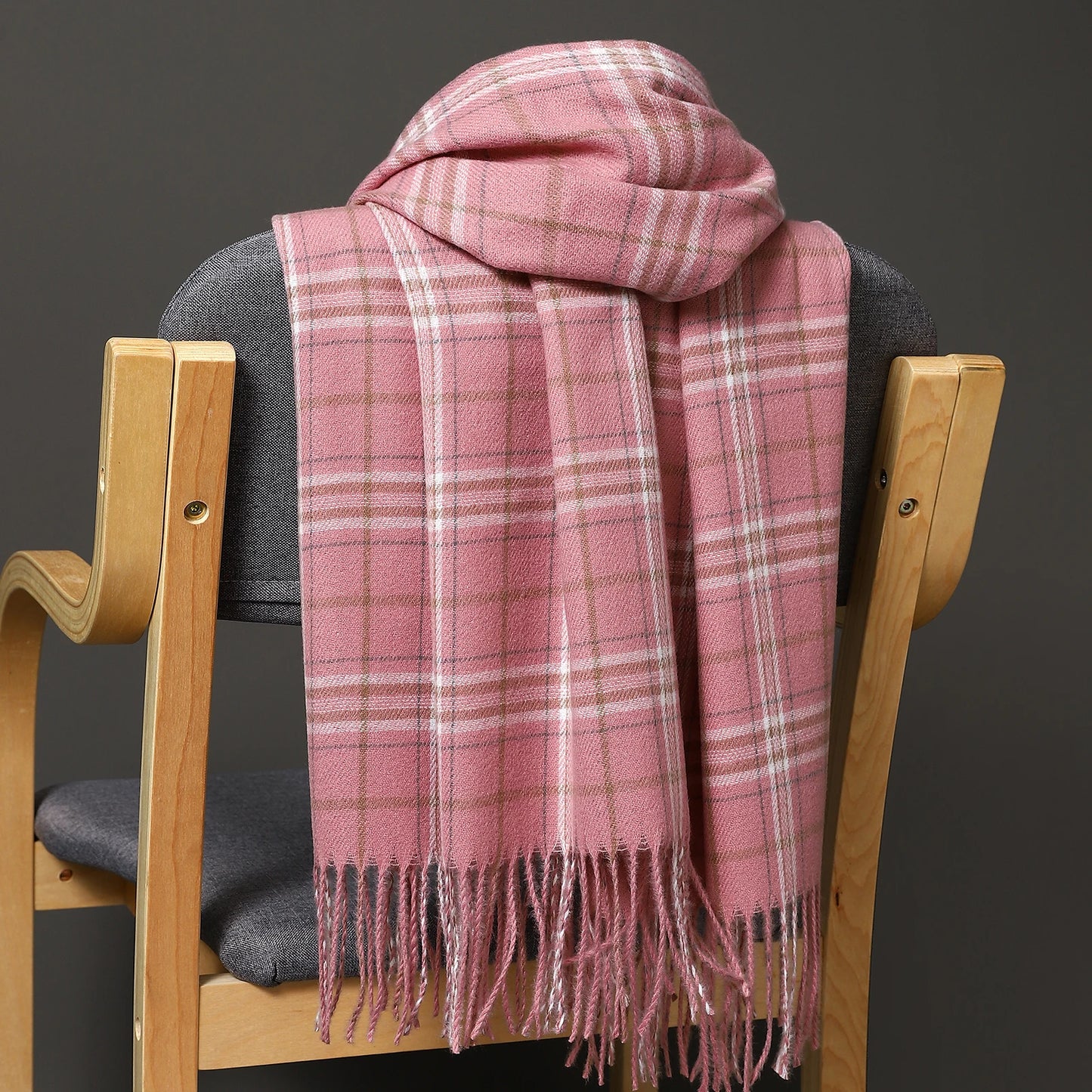 Damen Schal Winterschal Stola Schlauchschal Halstuch Wollschal Strickschal Loop