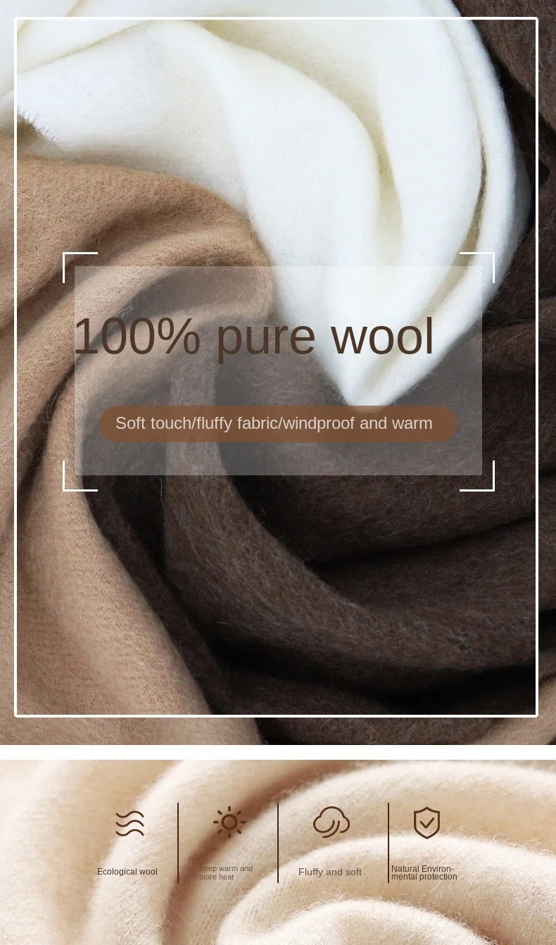 Herren Schal Winterschal Stola Schlauchschal Halstuch Wollschal Strickschal Loop