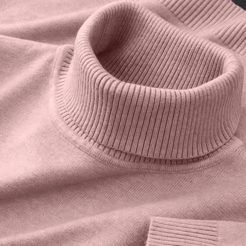 Herren Rollkragen Pullover Sweatshirt Pulli Zipper Sweater Shirt Langarmshirt
