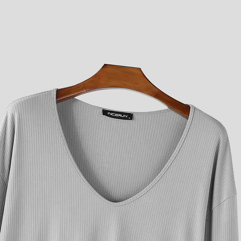 Herren Pullover Sweatshirt Leichter Pulli Sweater Langarm Shirt Strickpullover