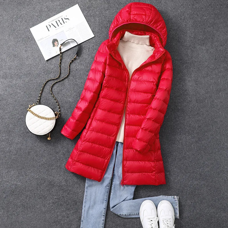 Damen Daunenjacke leichte & wetterfeste Steppjacke Stepp Jacke Übergangsjacke