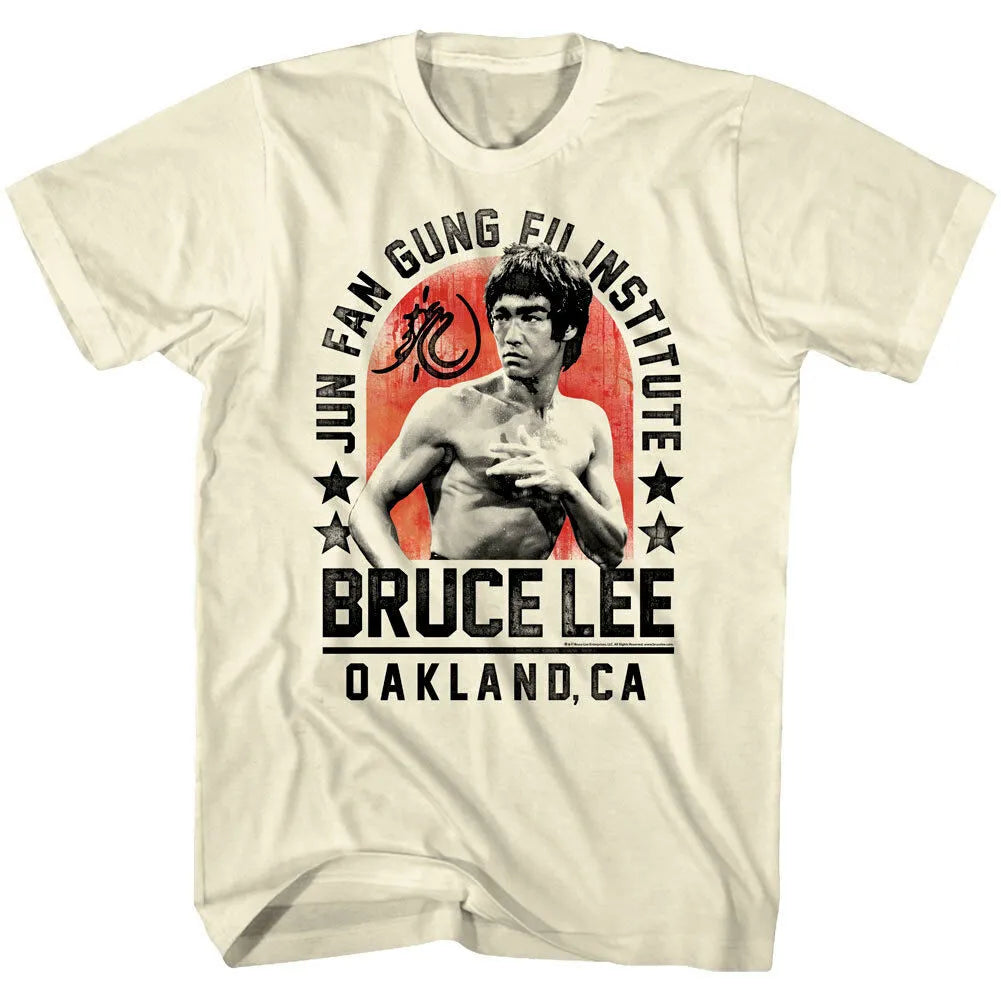 Herren Fashion Vintage Jeet Kune Do Kung Fu T-Shirt Rundhals Unisex Streetwear
