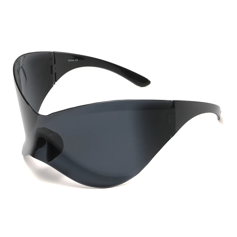 Designer Verspiegelte Sonnenbrille Damen Brille Große Gläser Pilotenbrille UV400
