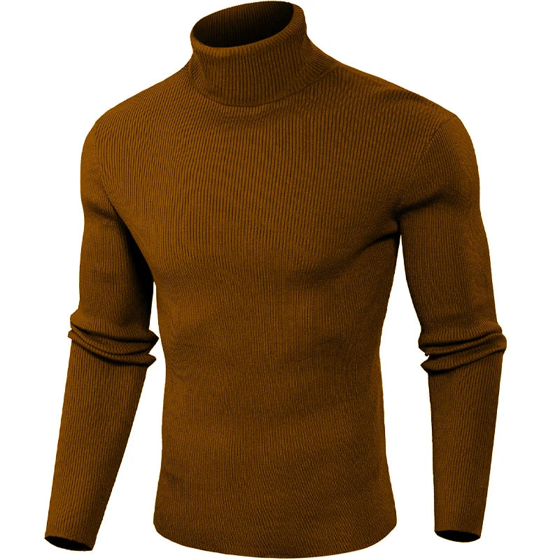 Herren Rollkragen Pullover Sweatshirt Leichter Pulli Sweater Shirt Langarmshirt