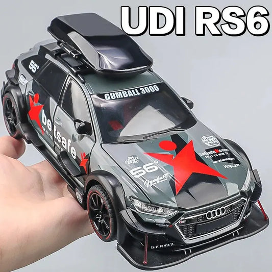 1:24 Modellauto Audi RS6 Racing Metall Spielzeug Kinder Automodell Geschenk