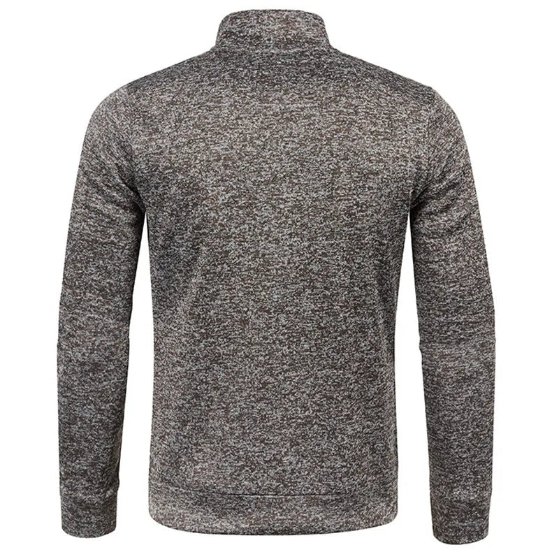 Herren Pullover Sweatshirt Troyer Pulli Sweater Stehkragen Zipper Langarmpulli
