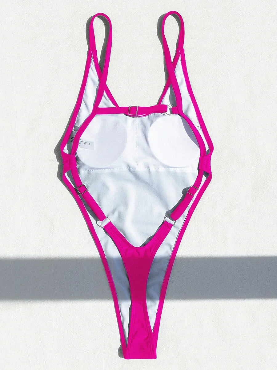 Frauen Bademode High Cut Bikini Set Sexy Push Up Badeanzug Damen Tanga Swimwear