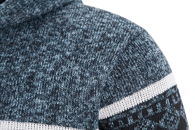 Herren Herbst Jacke Übergangsjacke Warme Sweatjacke Zipper Sweater Strickjacke
