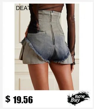 Damen Bermuda Shorts Hotpants Kurze Hose PU Leder Trendy Pants Clubwear