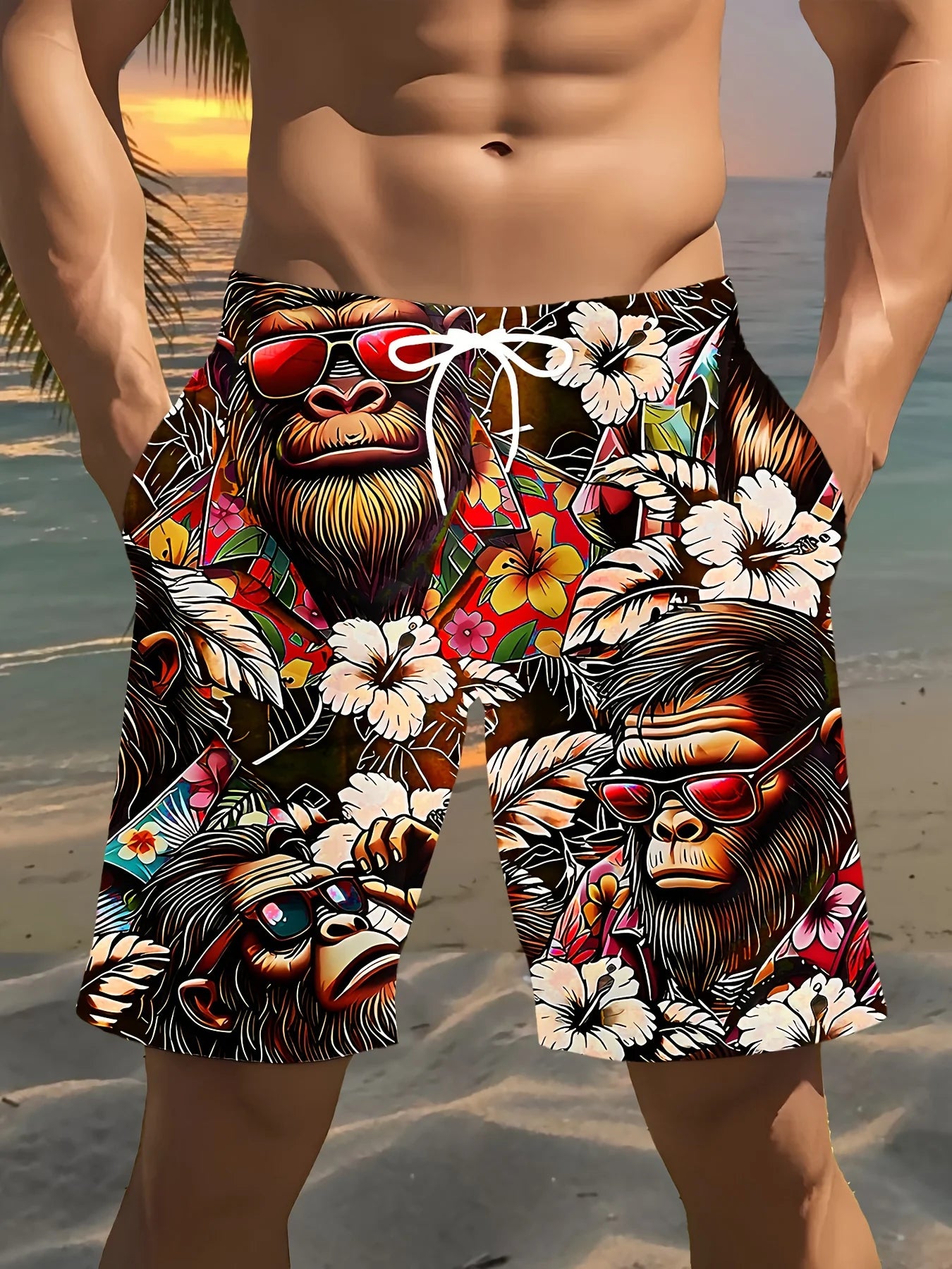 Herren Badehose Badeshort Kurze Hose Shorts Schwimmhose 100% Polyester NEU