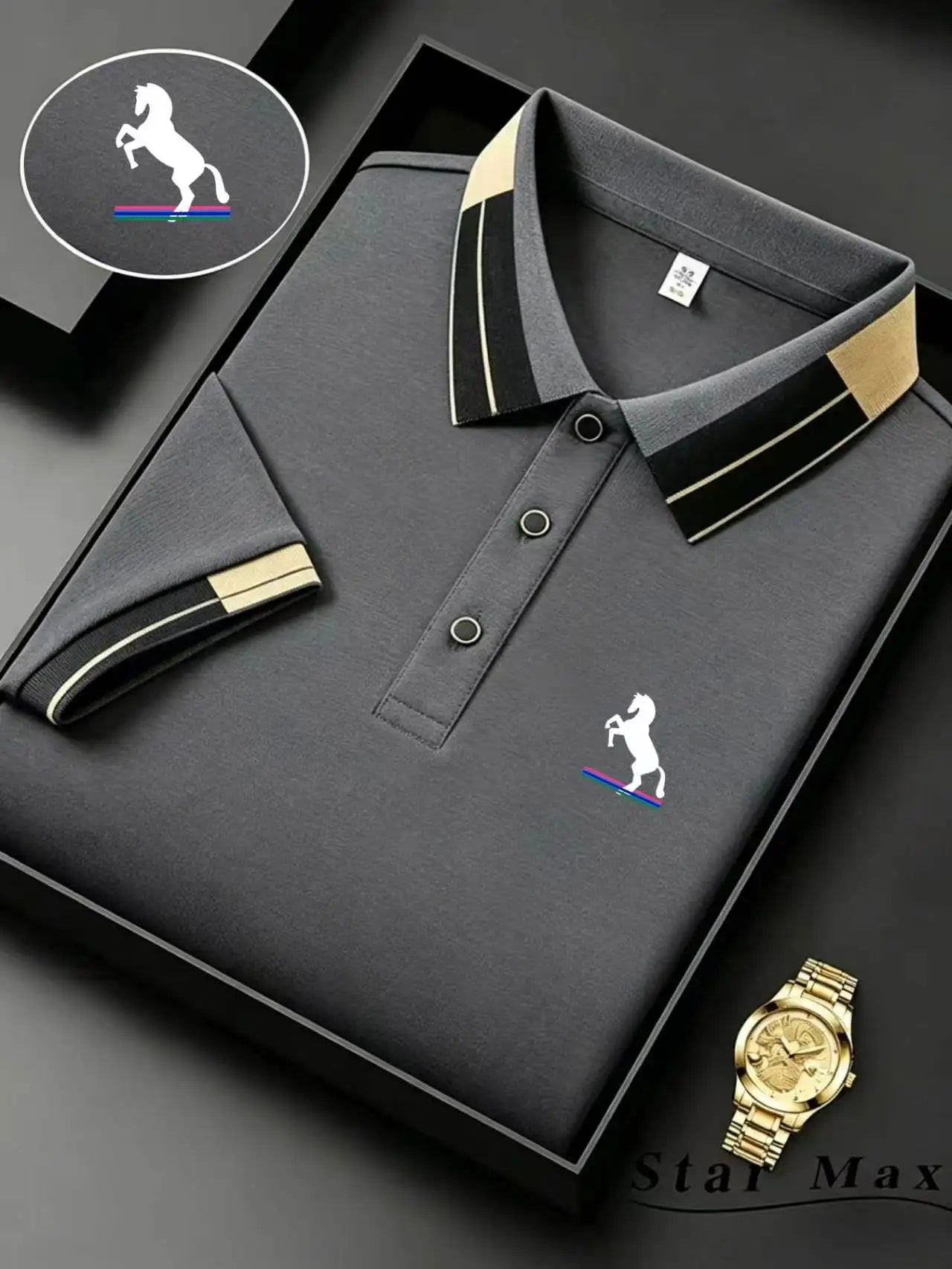 Herren Poloshirt POLO Shirt T-Shirt Kurzarm Hemd Fashion Polohemd Herrenmode Top