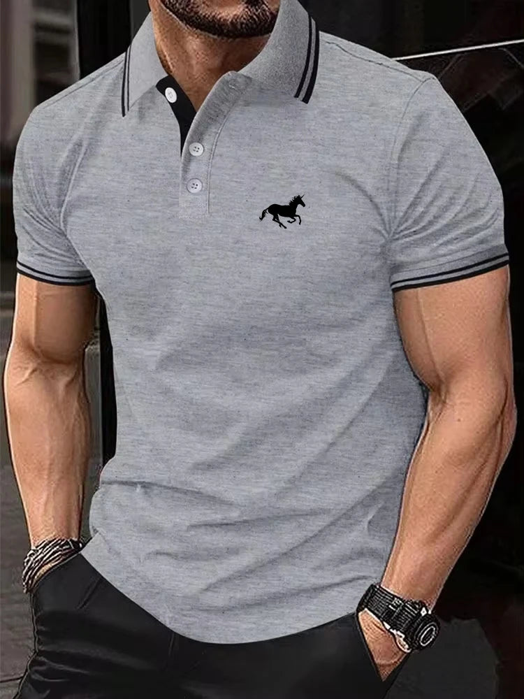 Herren Poloshirt POLO Shirt T-Shirt Kurzarm Zipper Hemd Fashion Polohemd NEU