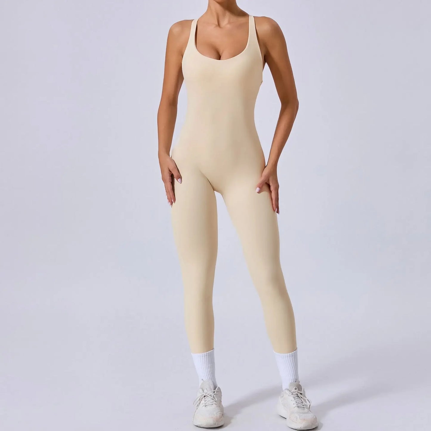 Tuta intera Sportiva Donna Rompers Pantaloni Yoga Palestra Sexy Jumpsuit Tutina