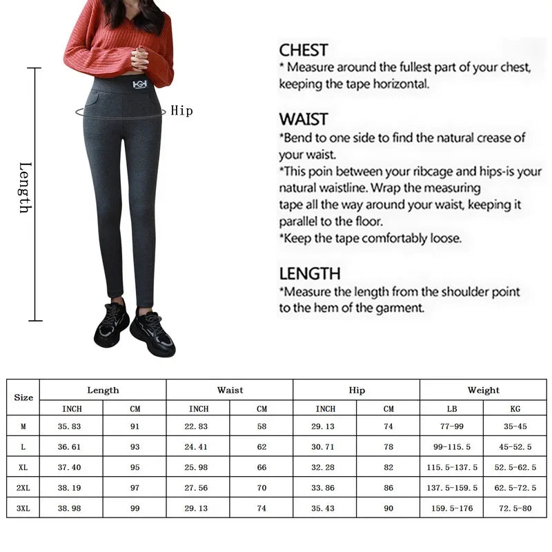 Frauen Winter Leggings Solide Warme Leggings Verdicken Lamm Kaschmir Hohe Taille Butt Lift Hohe Dehnbar Gehen mit Tasche Hosen