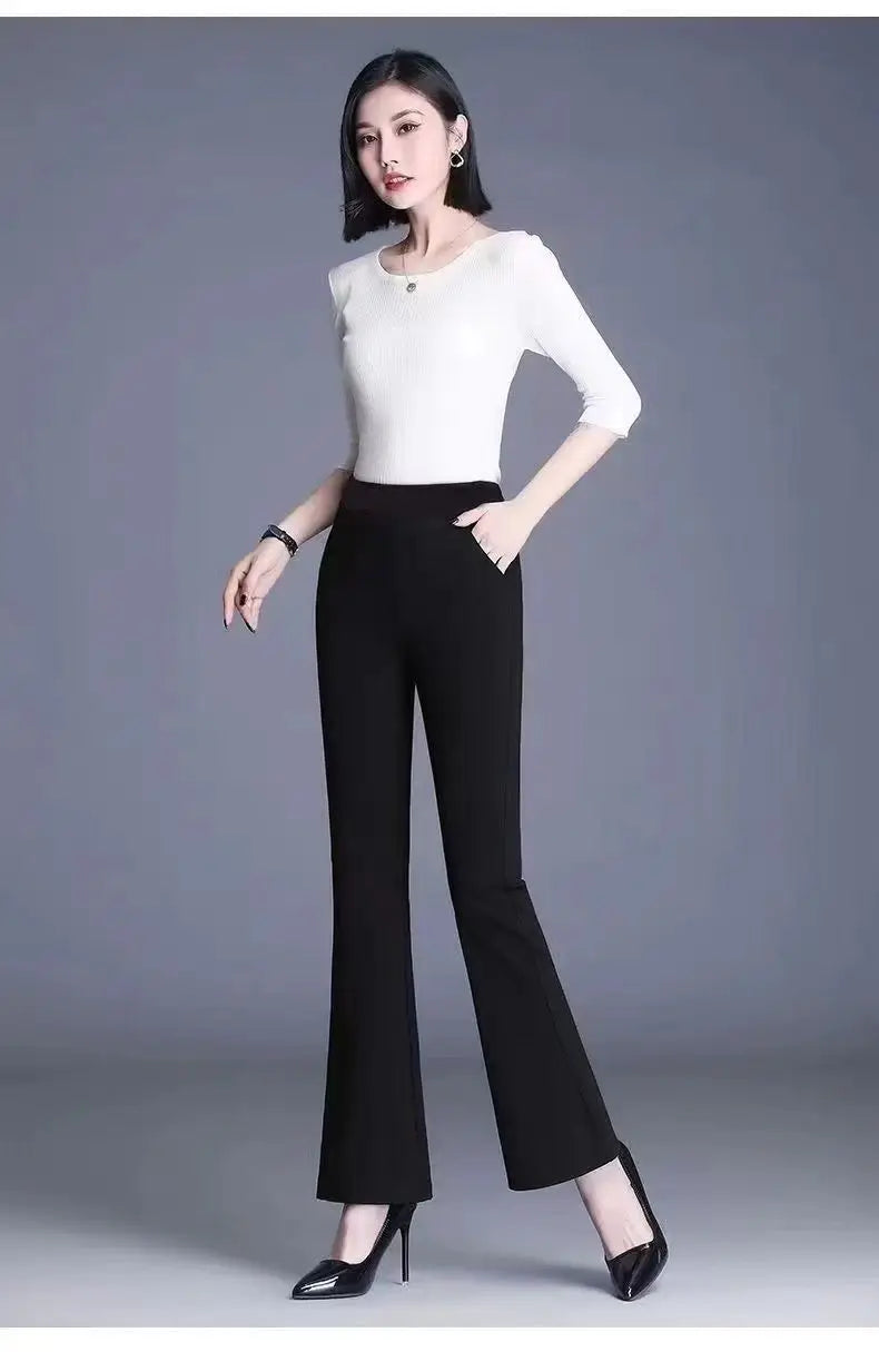 Damen Winter Warm Thermo Schlaghose Hose Innenfleece Stretch Hosen Leggins