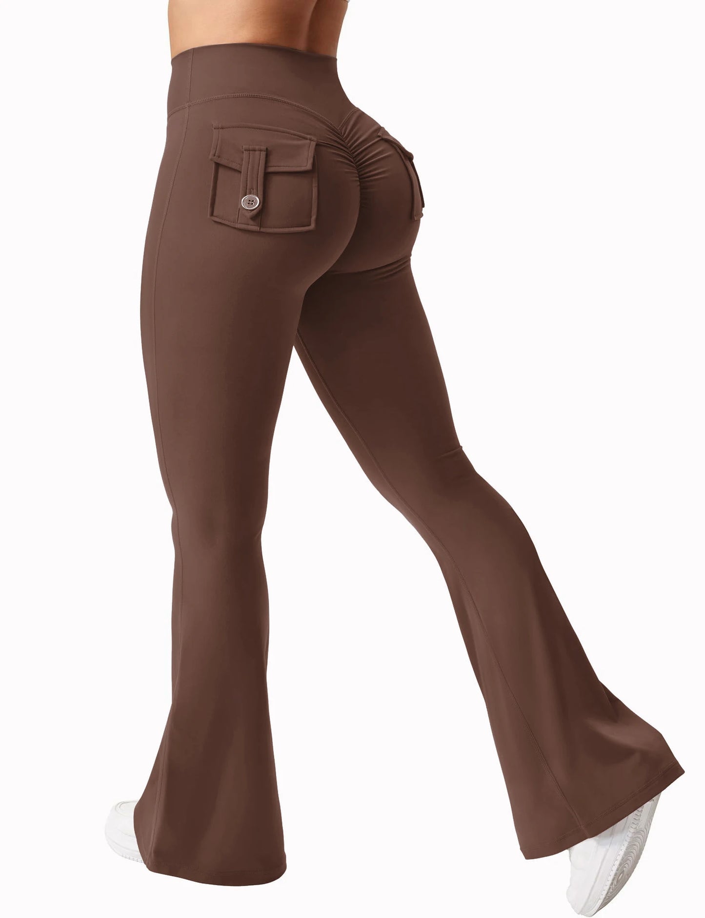 Leggins Donna Push up Vita Alta Pantaloni Sportivi Fitness Yoga Palestra Tuta