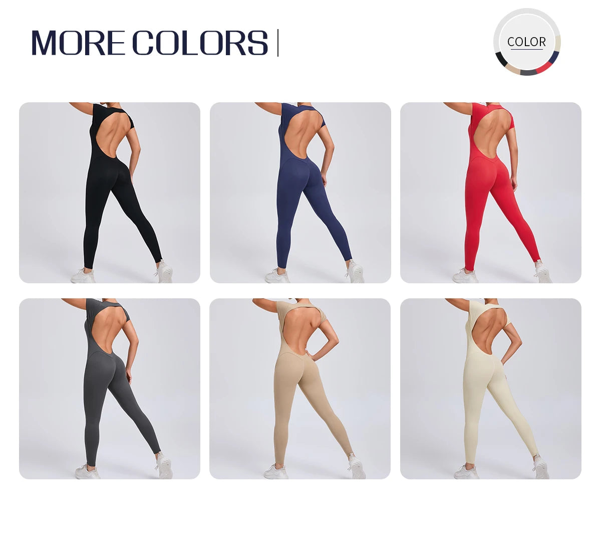 Tuta intera Sportiva Donna Rompers Pantaloni Yoga Palestra Sexy Jumpsuit Tutina