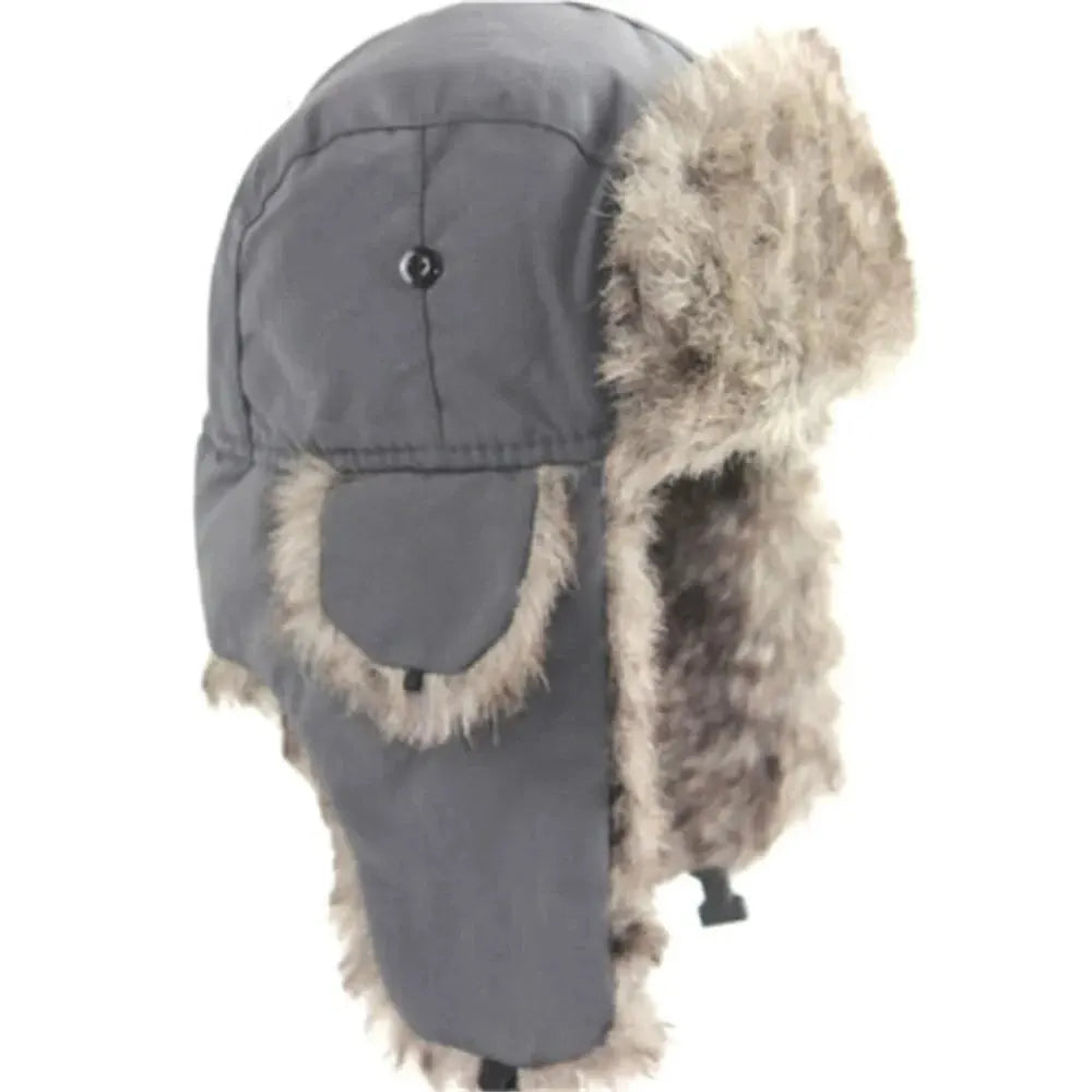 Fliegermütze Wintermütze Trapper Fellmütze Hut Pilotenmütze Mütze Ohrenmütze