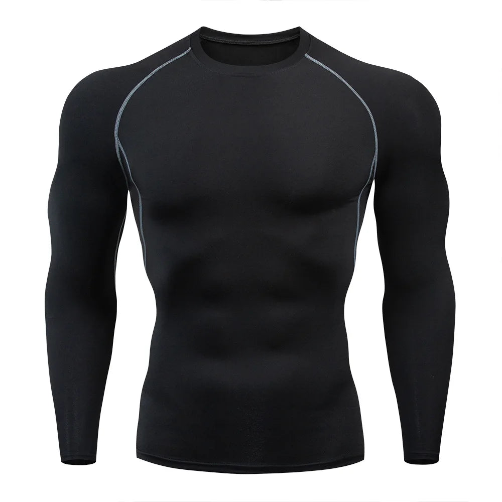 Herren Sport T-Shirt Laufshirt Trikot Kompressionsshirt Funktionsshirt Hemd Top