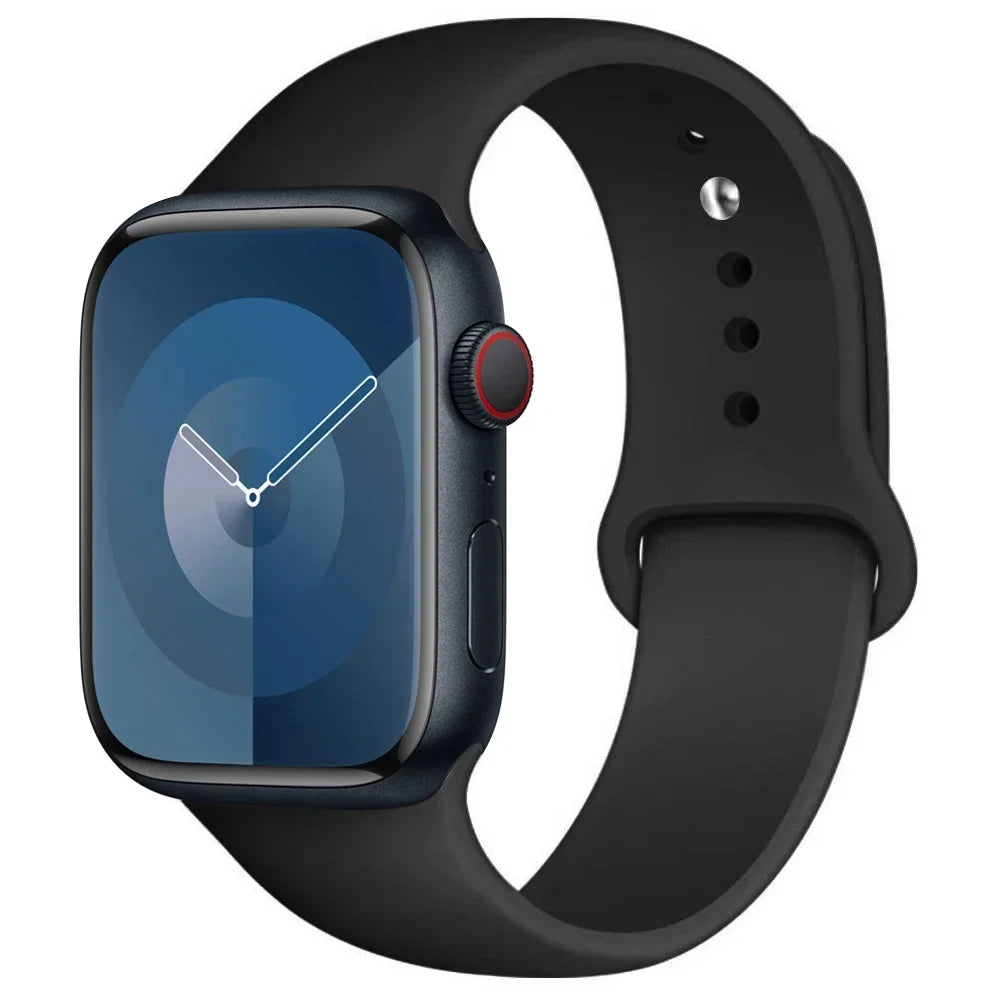 Silikon Armband für Apple Watch Series 9 8 7 6 5 4 3 SE Ultra Sport Band iWatch