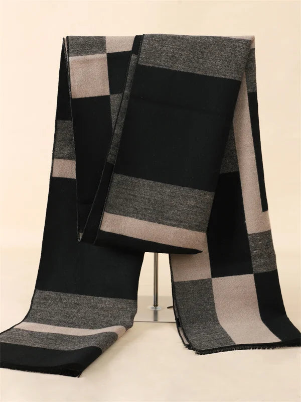 Herren Schal Winterschal Stola Schlauchschal Halstuch Wollschal Strickschal Loop