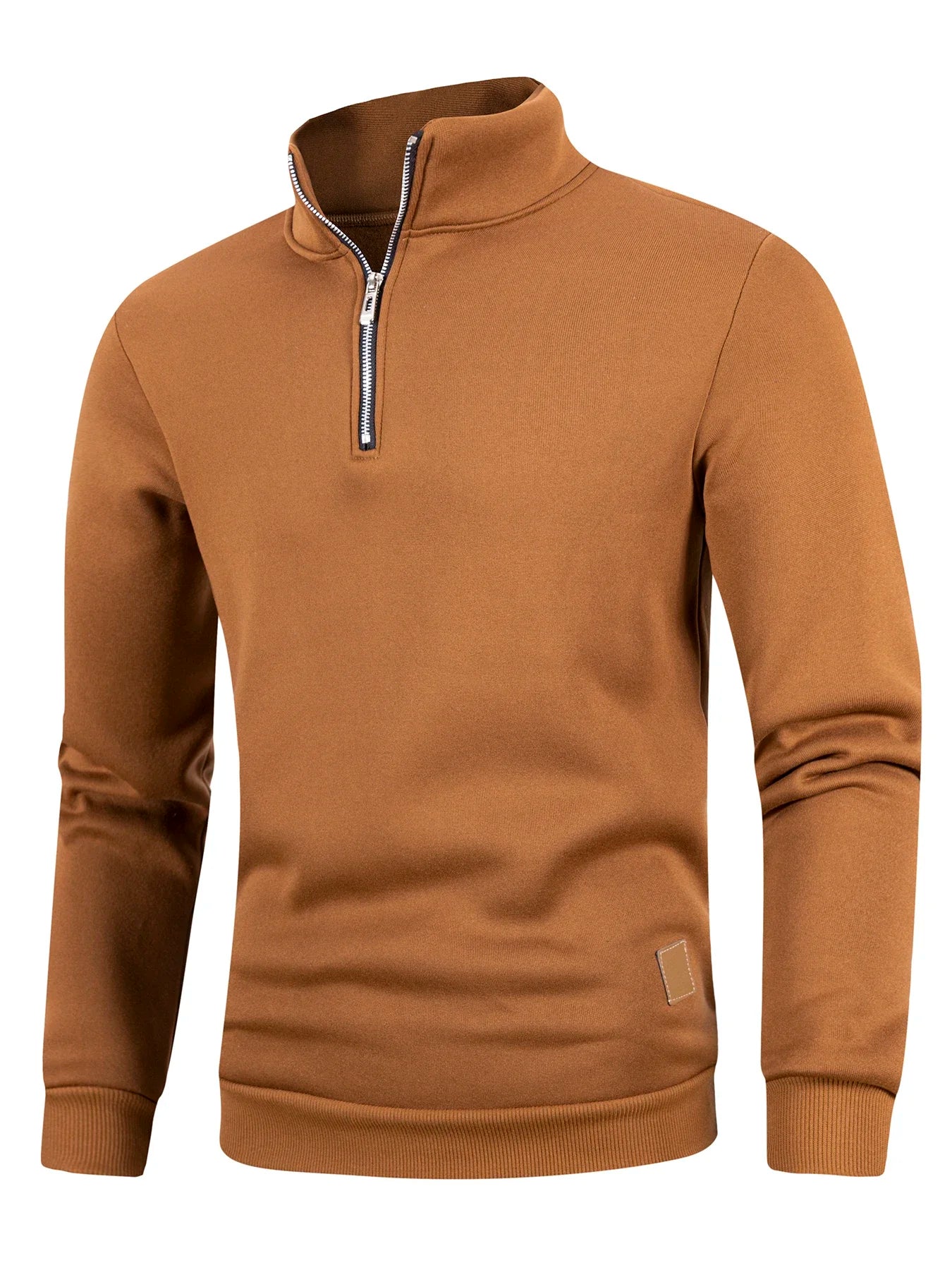 Herren Pullover Sweatshirt Troyer Pulli Sweater Stehkragen Zipper Langarmpulli