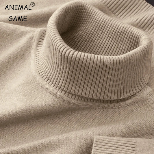 Herren Rollkragen Pullover Sweatshirt Pulli Zipper Sweater Shirt Langarmshirt