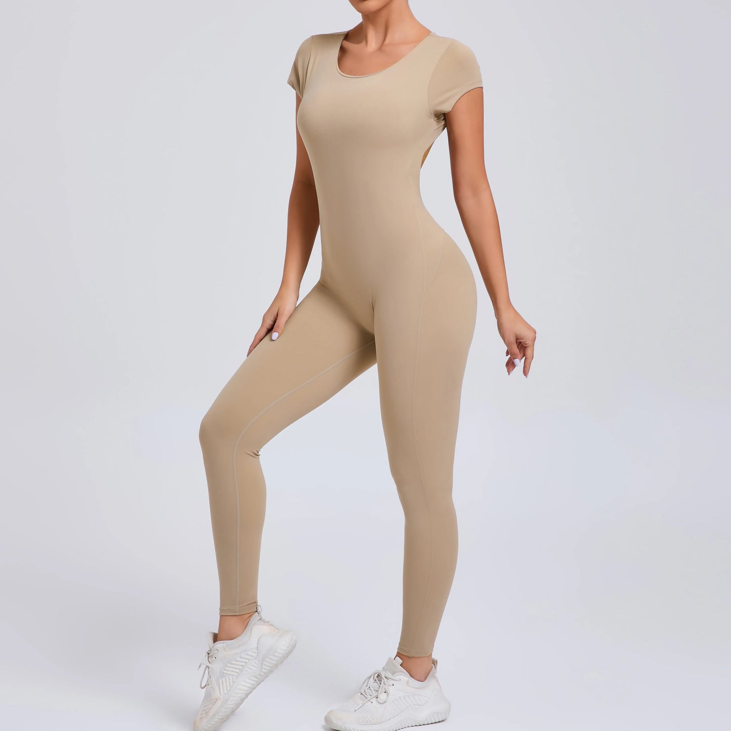 Tuta intera Sportiva Donna Rompers Pantaloni Yoga Palestra Sexy Jumpsuit Tutina