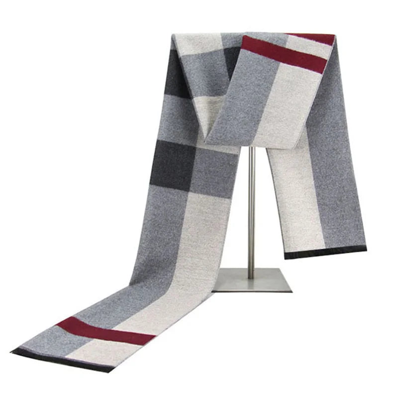 Herren Schal Winterschal Stola Schlauchschal Halstuch Wollschal Strickschal Loop
