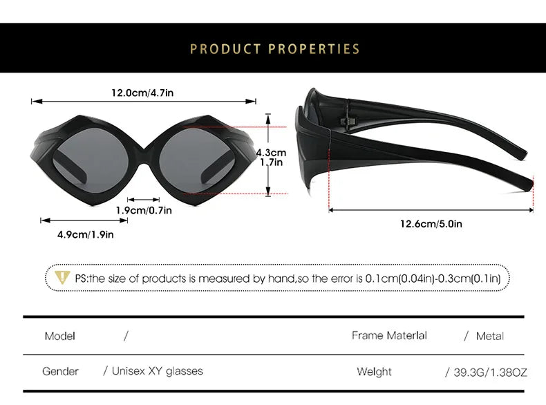 Occhiali da sole ovali oversize per donna e uomo Fotocromatici Polarizzati UV400